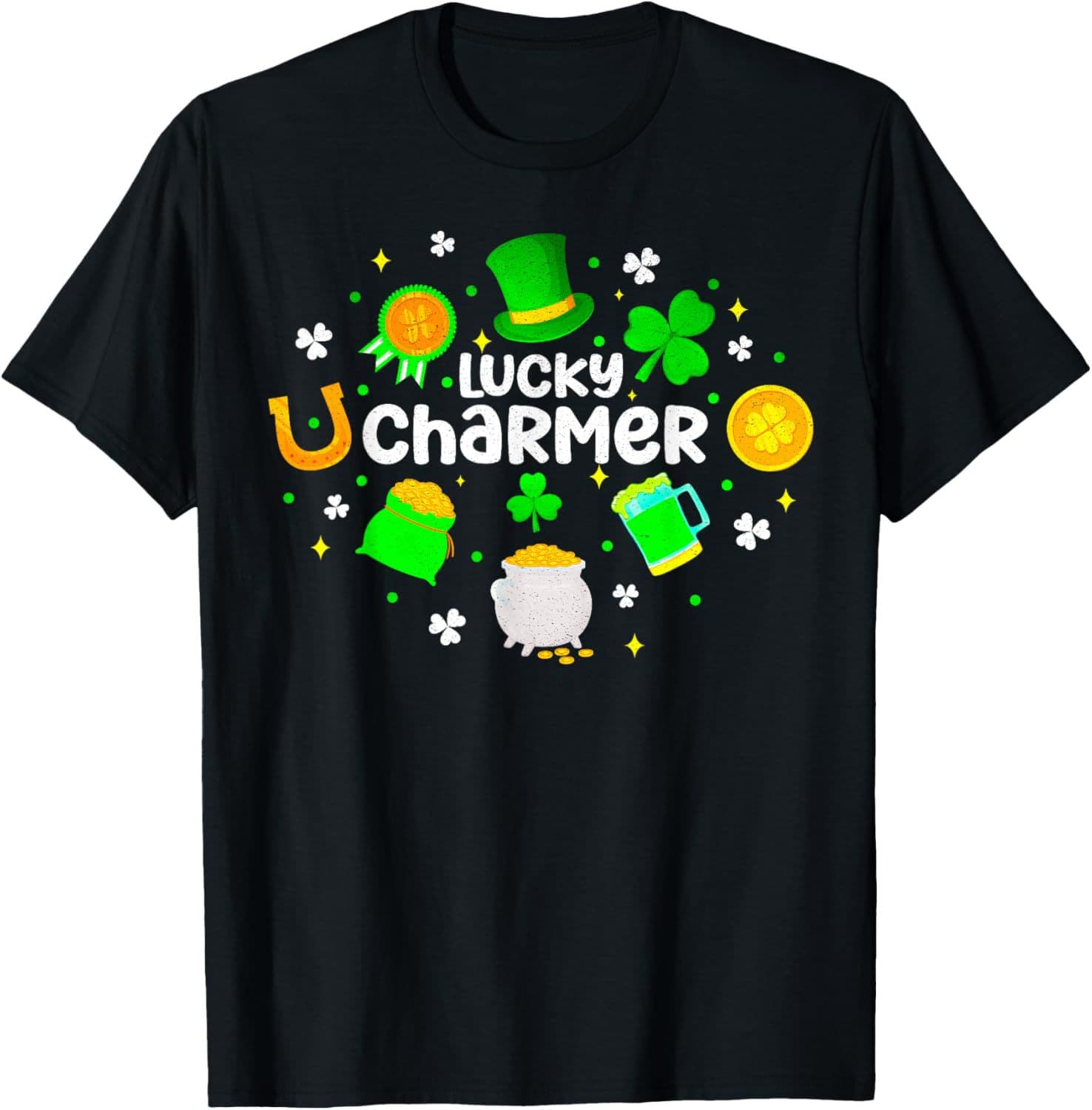 Lucky Charmer Funny St. Patrick's Day Boys Kids Girl T-Shirt