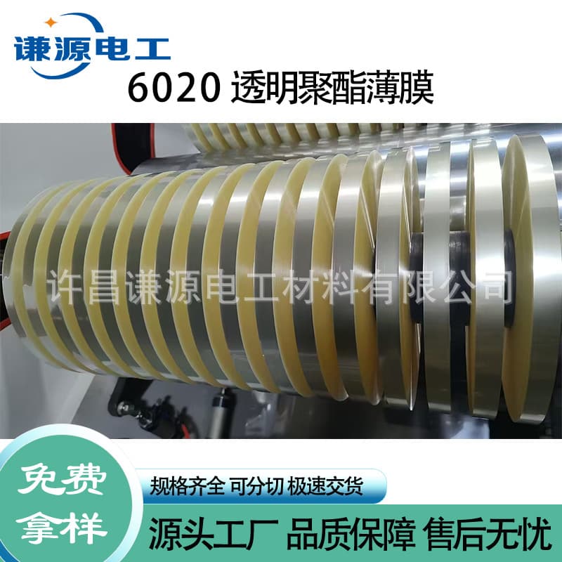 6020 Polyester Film Tape for Motor Slot Insulation, Interturn Insulation, Transformer, Mutual Inductor Core Insulation