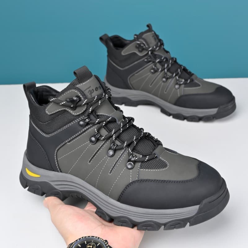 2025 Men's Outdoor Hiking Shoes Sports Autumn High-Top Outdoor Travel Hiking Shoes Large Size Trail Walking