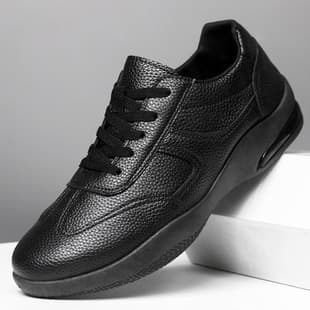 Men's Leather Shoes Breathable Thin Style Sports Shoes Versatile Fashion Summer Leather Shoes Men Low Top Hollow Men's Casual Shoes