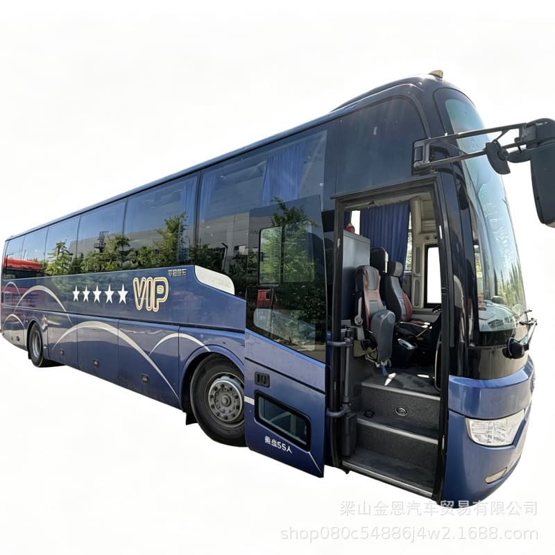 55-Seat Large Coach Bus for Long-Distance Travel in Africa, 60-Seat Yutong Bus, Public Bus, Passenger Bus, Coach Bus