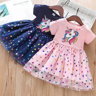 Girls Summer New 2025 Fashionable Princess Dress Toddler Summer Style Princess Vest Dress Puffy Tulle Strapless Dress