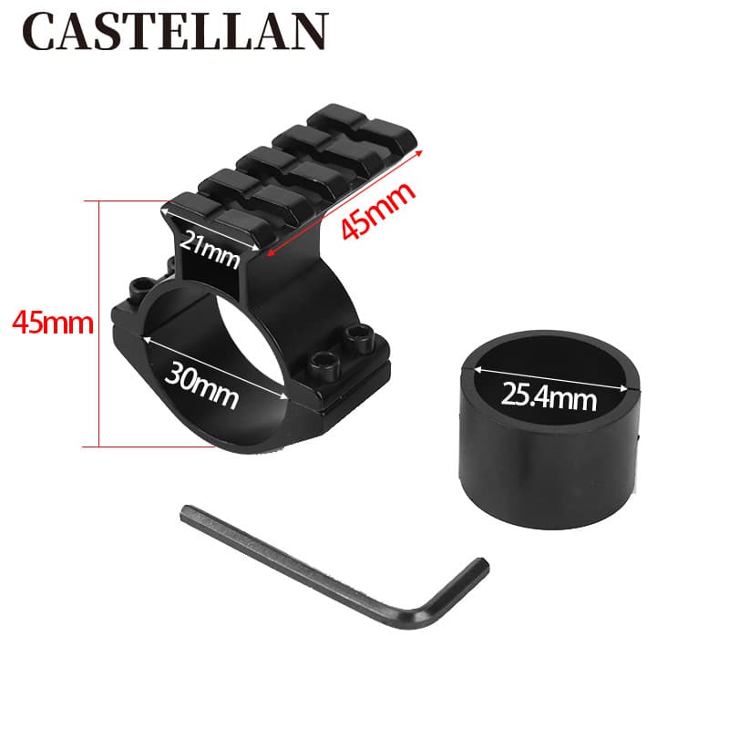 25.4/30mm scope tube clamp, scope tube clamp, foreign trade scope bracket, flashlight clamp