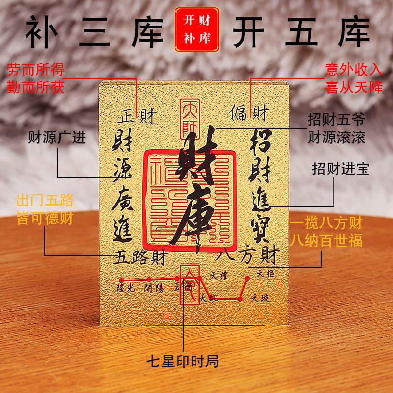 Shou Cai Ku Card Phone Sticker Gold Card Lucky Sticker Bai Fu Gold Card Bai Shun Qi Shi Card Bai Fu Gift
