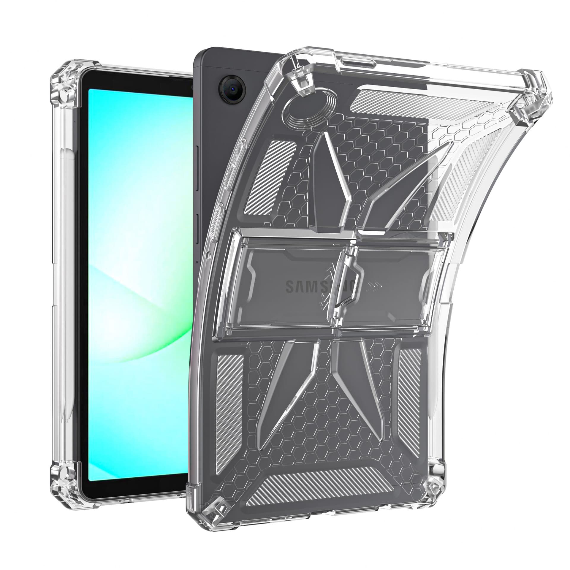 Suitable for A11 tablet protective cover folding stand 11-inch pen slot cooling Samsung A11plus anti-fall transparent K9 case