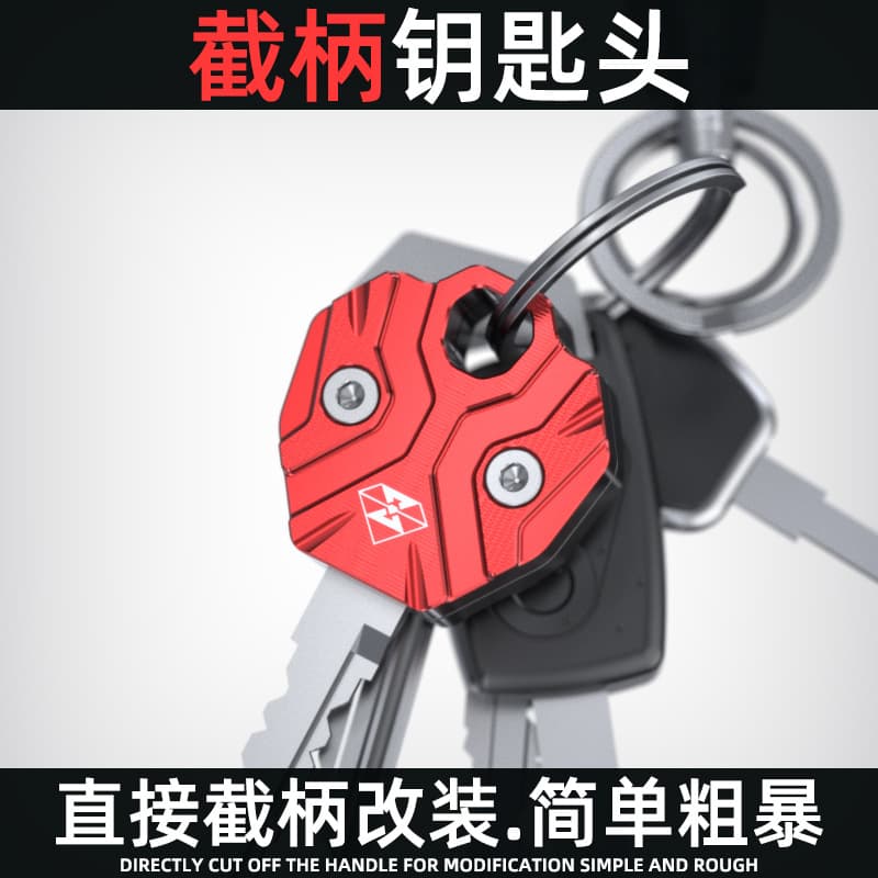 Universal Electric Vehicle Key Handle Head Spirit Beast Broken Handle Repair Decorative Lock Key Cover Motorcycle Anti-Theft Key Cover