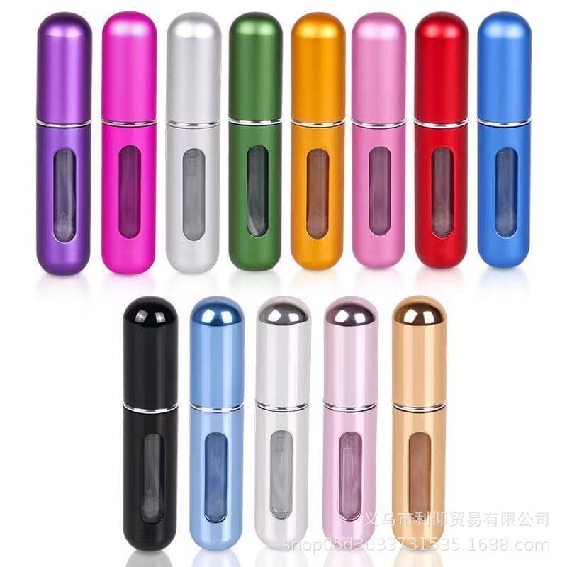 5ml perfume bottle sub-bottle bottom filling self-pump type recyclable rechargeable spray bottle high-end portable cosmetic bottle