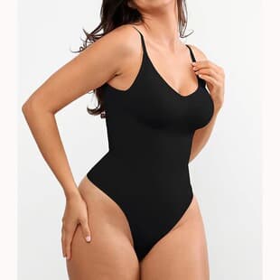 Cross-border Plus Size Seamless T-Body Shaper Women's Vest Backless Waist Shaper Butt Lifter Bodysuit