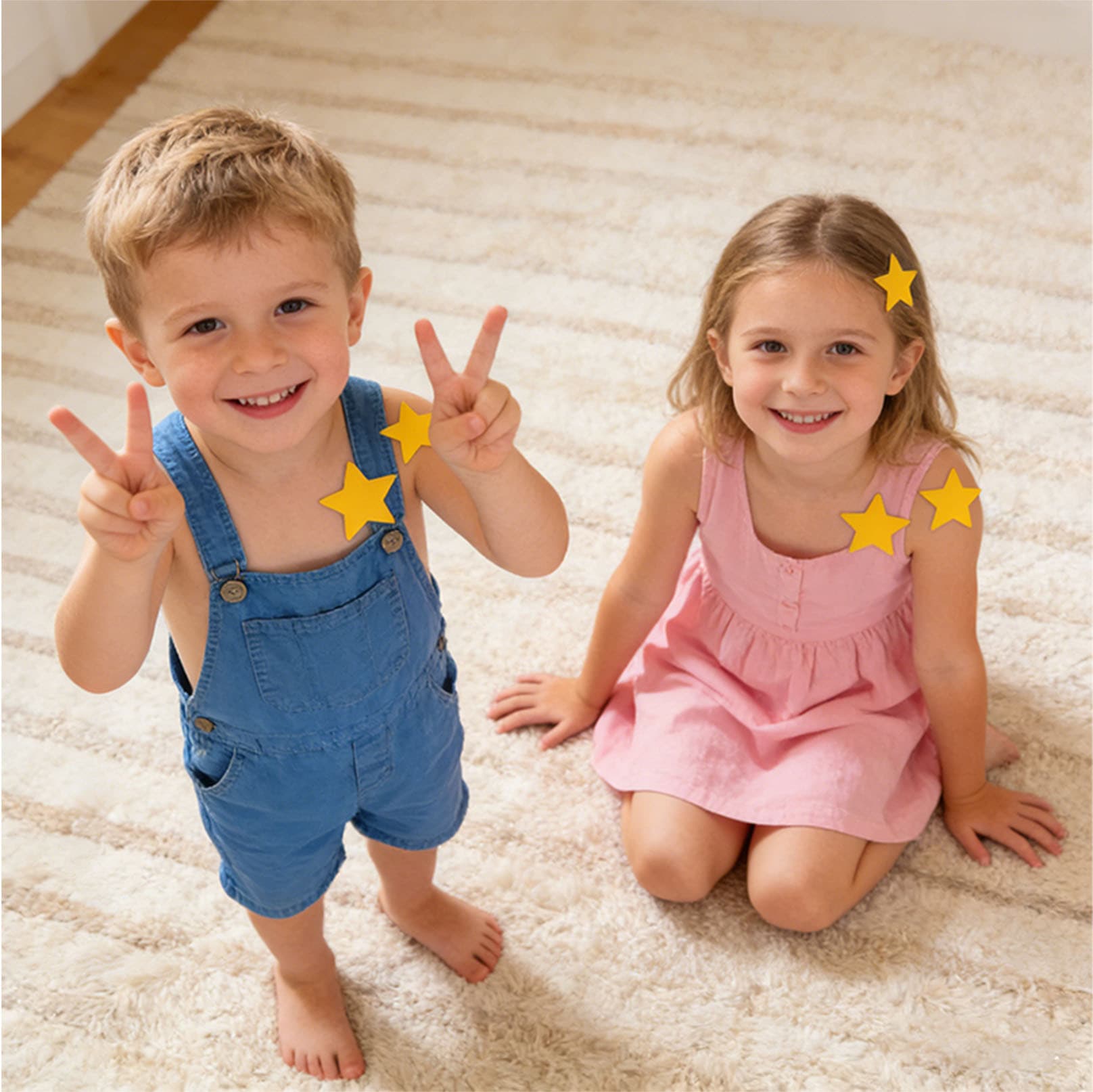 Kids Reward Stickers Hand-Writable Self-Adhesive Five-Point Star Stickers Holiday Gift Decoration Adhesive Labels Seal Stickers