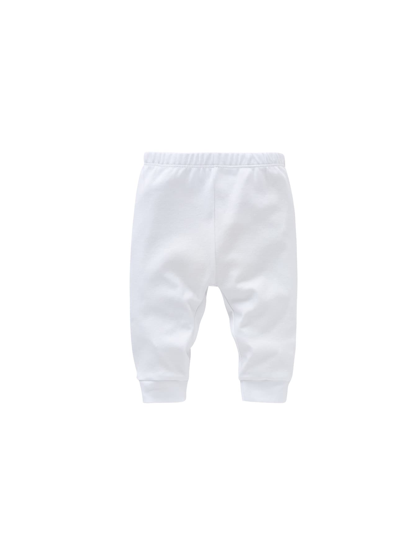 Three-Piece Set White Pants for Infant Boys and Girls, Cotton Long Pants, Solid Color Casual Kids' Pants, Factory Wholesale