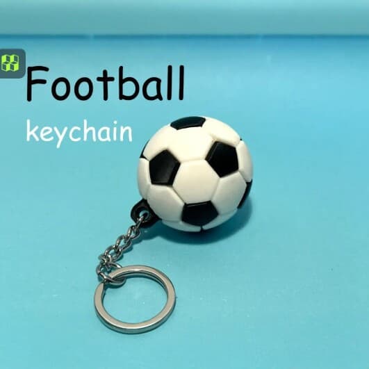 3D Printed Soccer Keychain Creative Mini Pendant Backpack Accessory Sports Souvenir