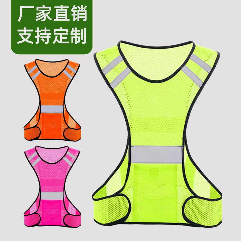 Cross-Border Reflective Vest Outdoor Sports Reflective Jacket Cycling Vest