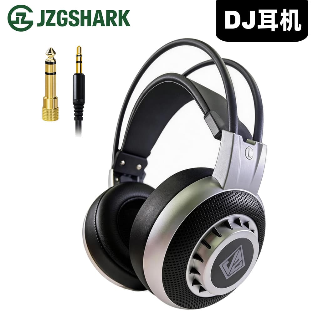 Professional DJ Headphones Closed-Back 50mm Driver Stereo Over-Ear Mixer Mixing Monitoring Black