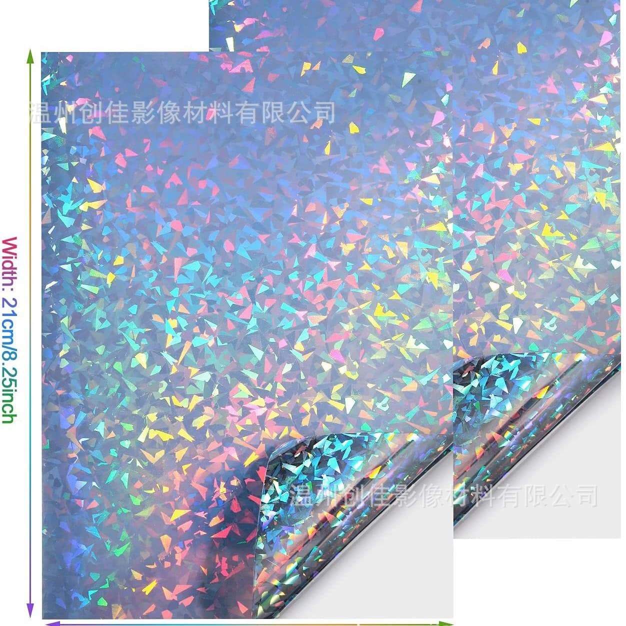 Factory stock A4 laser series diamond pattern holographic vinyl inkjet adhesive printing paper