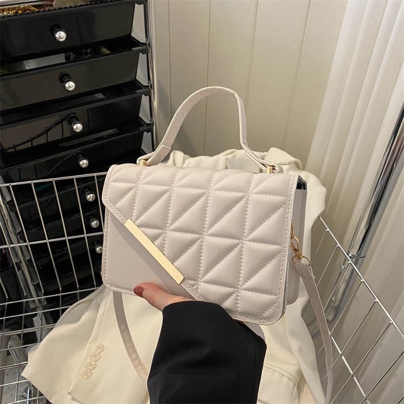 Women's Diamond Quilted Fashion Small Handbag 2025 Shoulder Crossbody Bag Textured Trendy Mini Square Bag