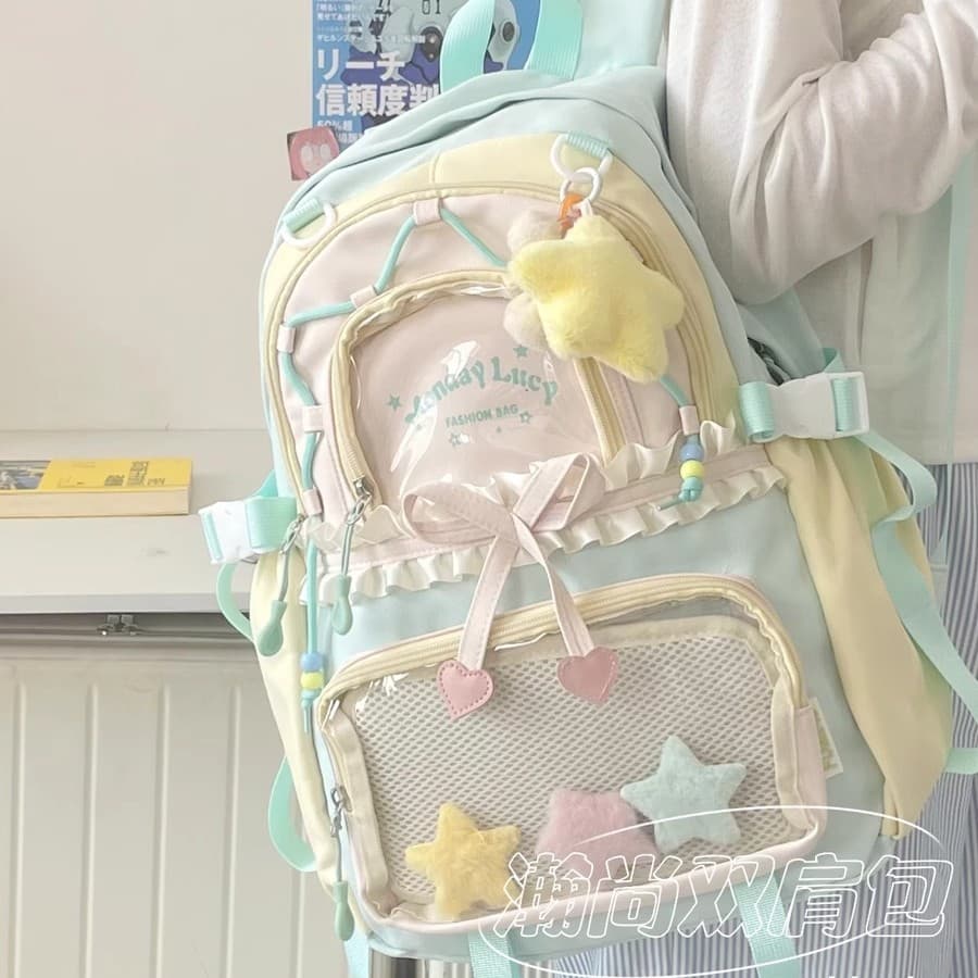Girls' School Backpack 2025 New Style for Middle School, High School, Elementary, Ins Style Korean High-Aesthetic Large-Capacity Backpack