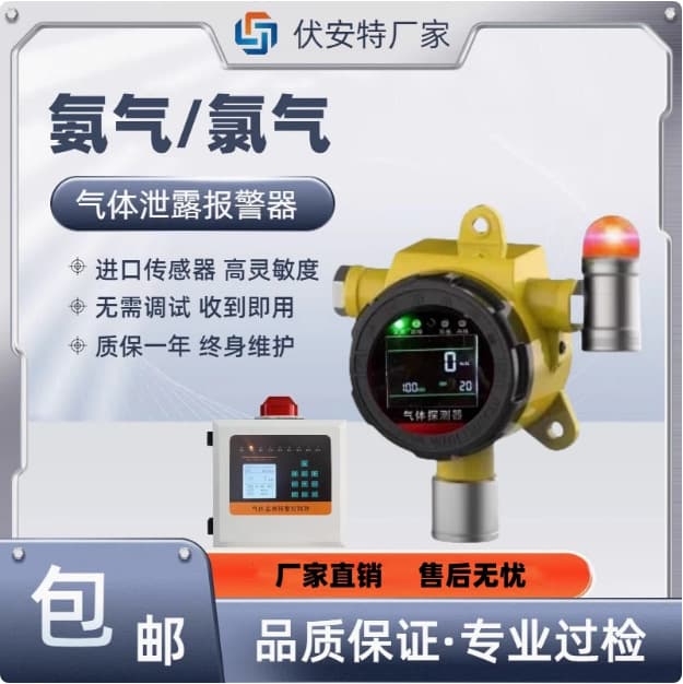 Chemical Ammonia Chlorine Concentration Detection Alarm Industrial NH3 Leak Gas Alarm Sensor Explosion-proof