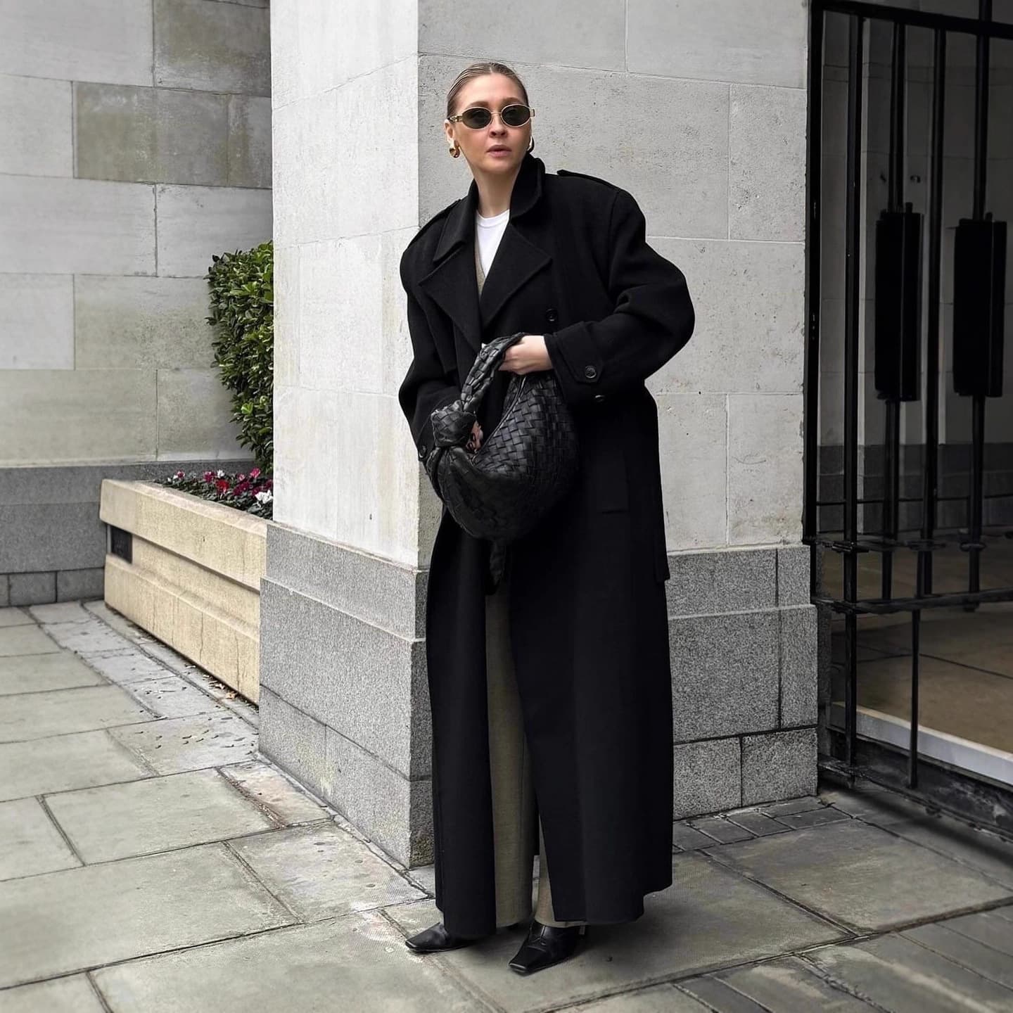 European and American Cross-Border 2025 Autumn Winter New Women's Commuter Double-Breasted Lapel Wool Long Coat Jacket