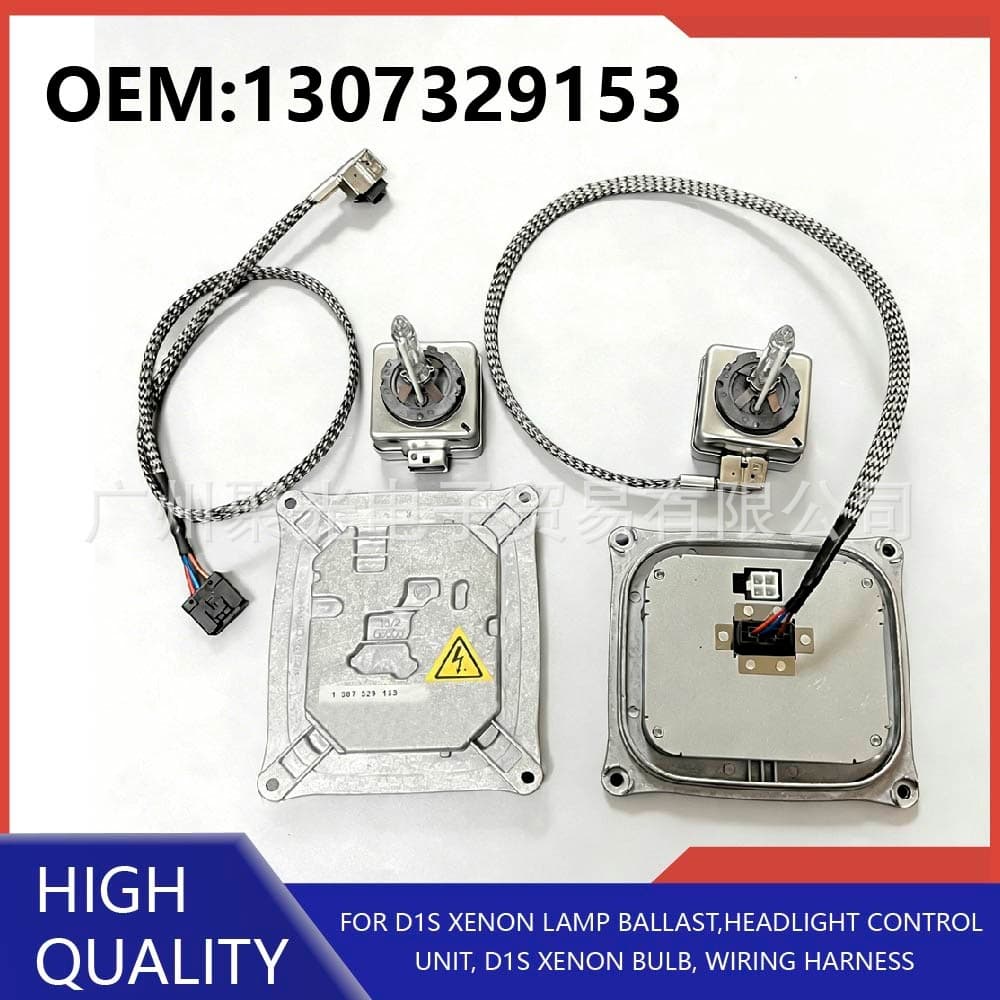 1307329153 Compatible with 07-10 BMW 3 Series E92 Xenon D1S Ballast High Voltage Cable Bulb Kit