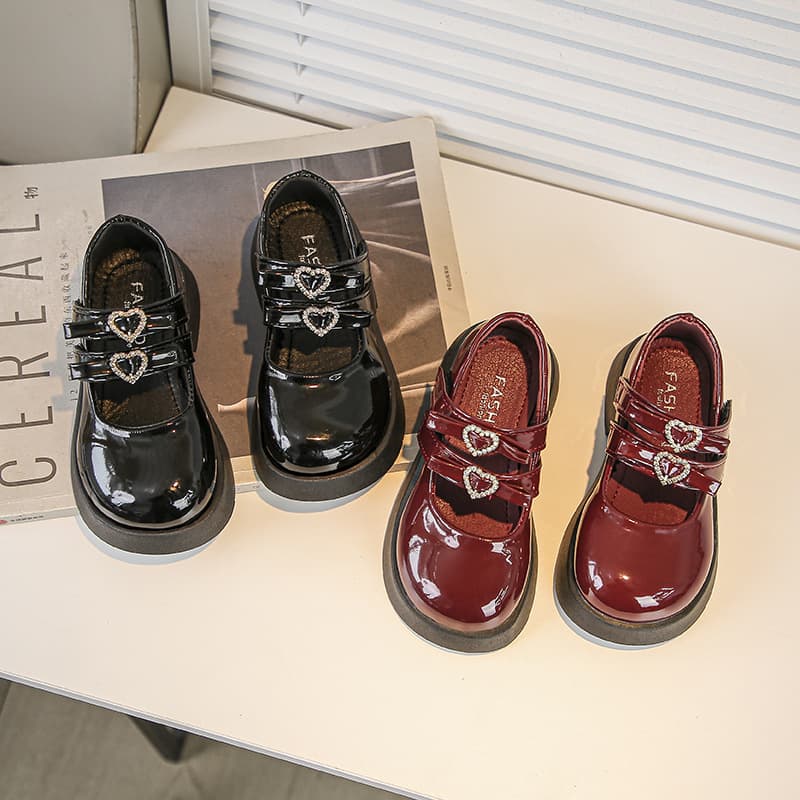 Girls' Leather Shoes 2026 Spring Autumn New Style Soft Sole Shoes for Toddler and Older Kids Host Performance Shoes Children's Flat Shoes