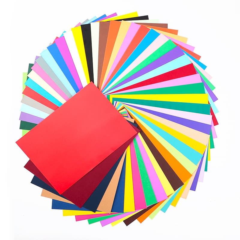 Wholesale colored cardboard a4 230g mixed 30 colors colored cardboard 50 colors mixed drawing paper mounting hard cardboard