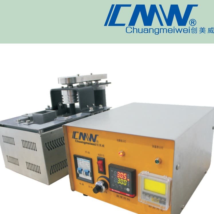 CM2840 DC motor lead-free pure titanium wave soldering pot with 40x40mm nozzle, customizable for automated integration by size.