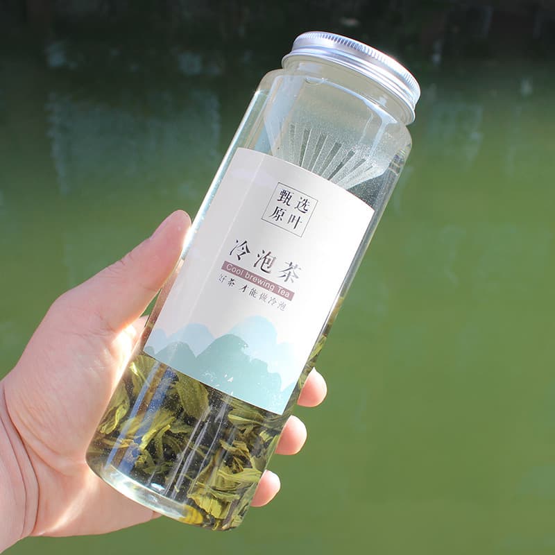 Cold Brew Tea Bottle, Cold Brew Flower Tea Bottle, PET Beverage Bottle, Disposable Plastic Juice Bottle with Strainer, Naixue Internet Celebrity Milk Tea Bottle