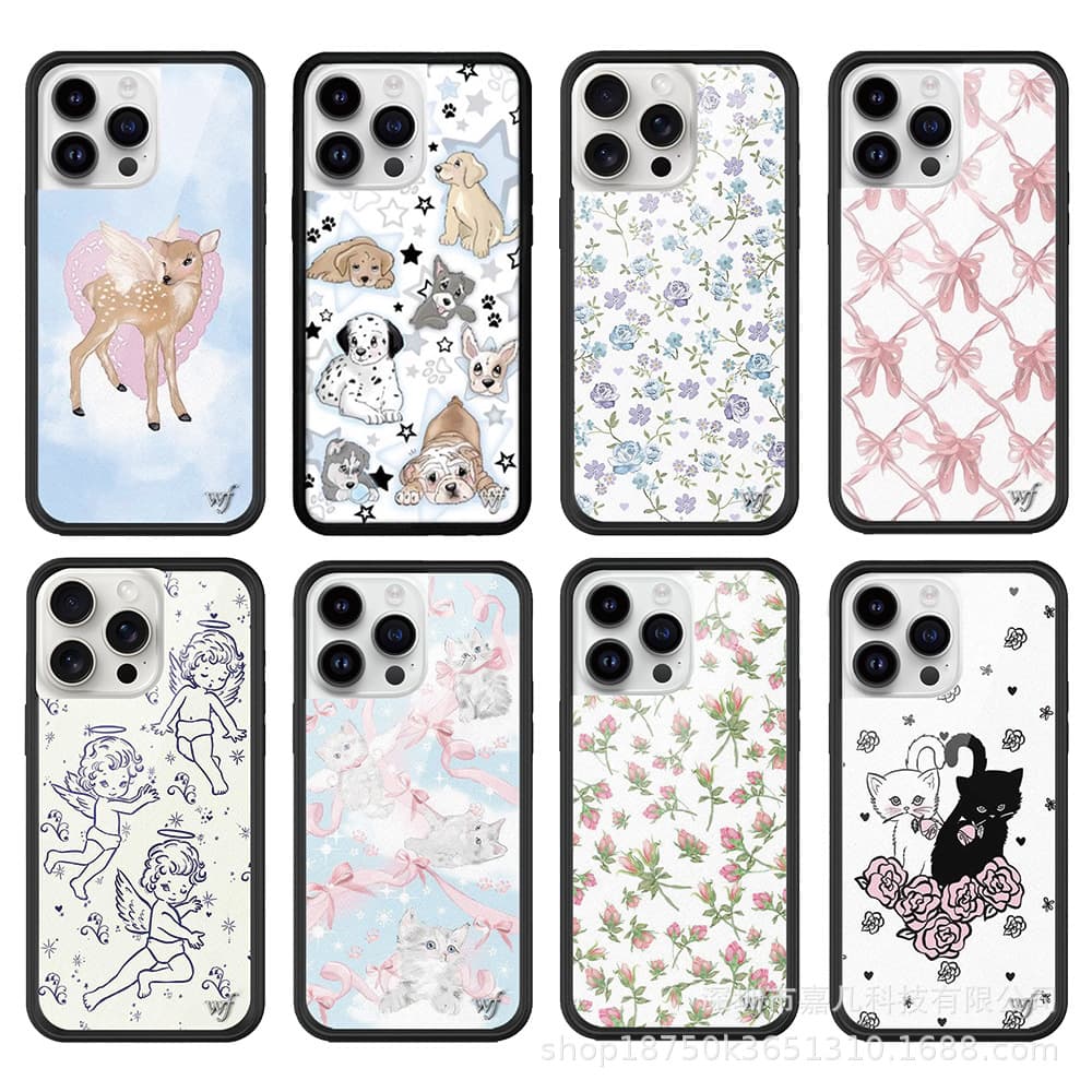 High Edition WF Collection: Flowers, Roses, Zoo Theme iPhone 16 Pro Max Apple 15 Phone Case 14 Trendy Brand