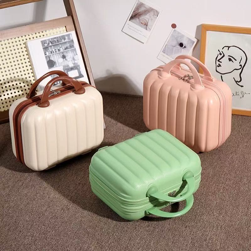 Factory Direct Small Cosmetic Case Mini Suitcase 14-inch Hand Carry Gift Password Travel Luggage