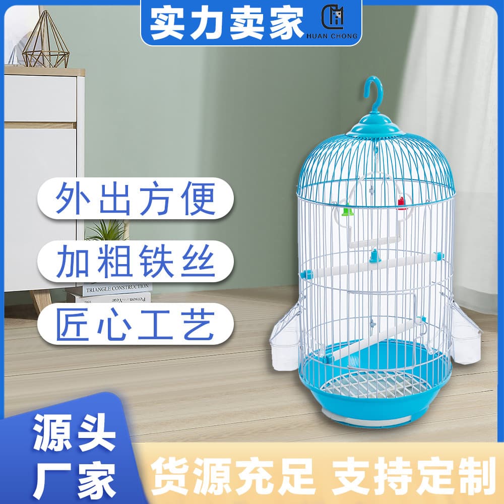 Bird Cage Budgie Cage Customized Large Black Phoenix Myna Peony Bird Cage Home Extra Large Large Luxury Cage
