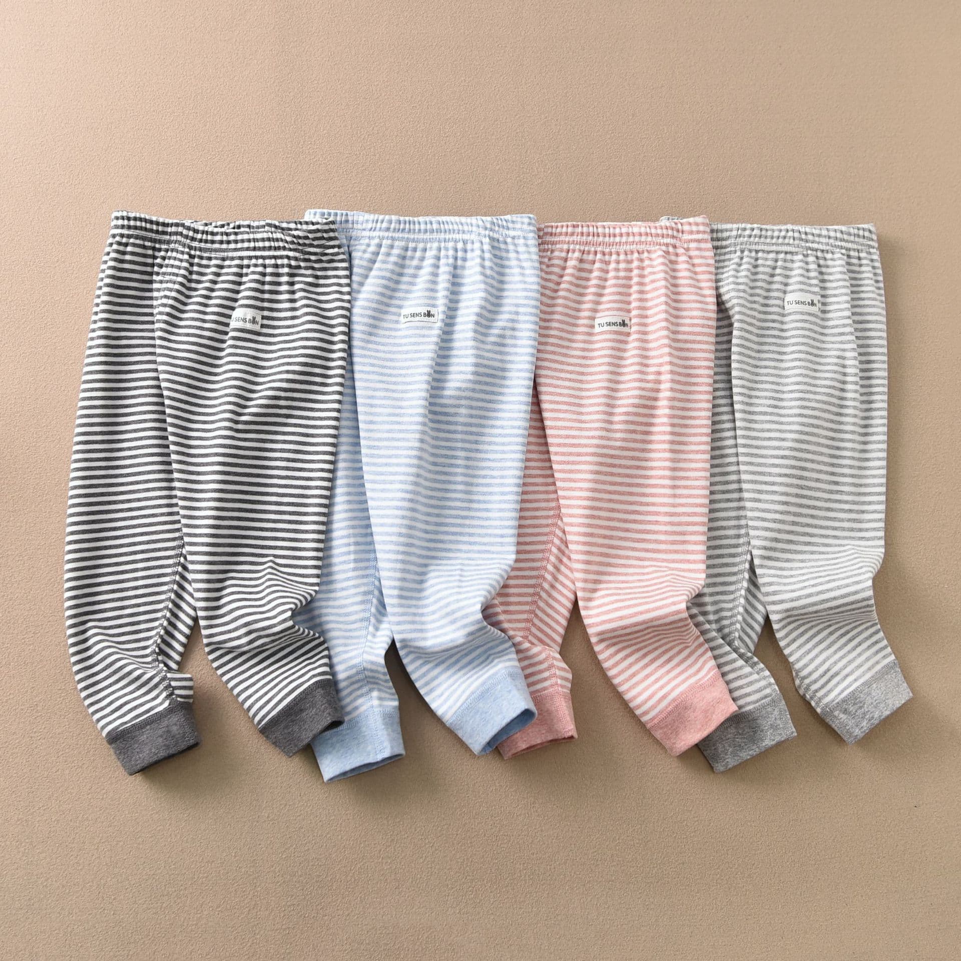 New Japanese style children's thermal pants, pajamas, long pants, loungewear, Muji style, available for dropshipping and export.