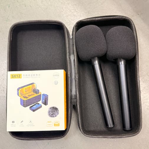 Sx12 Set Dual Microphone Lavalier Microphone Sx13 Radio Noise Reduction Microphone Live Broadcast Wireless Microphone