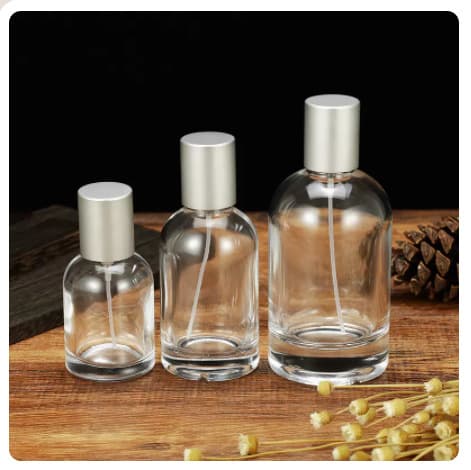 Wholesale 30ml Round Glass Perfume Spray Bottle Snap-On Thick Bottom Refill Bottle Empty Perfume Bottle Lab Refill Bottle