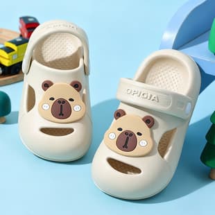 Eco-friendly Material Kids Clog Sandals Boys Girls Summer EVA Outdoor Non-slip Two-Way Wear