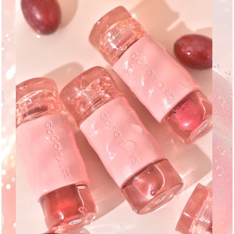 Gogotales Light Transparent Glowing Lip Gloss Lip Glaze Plump Lip Pattern Colorful Mirror Surface Water Light Lip Freezing Lip Color