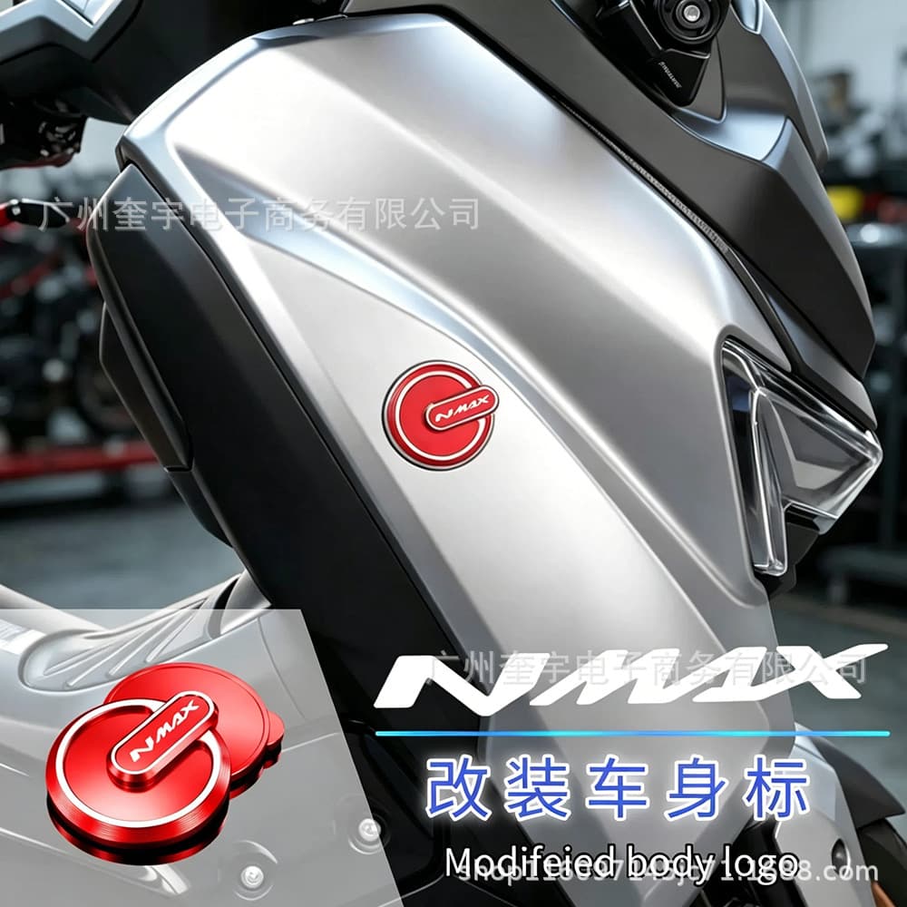 Metal LOGO Decorative Cover for Yamaha NMAX125 NMAX155 NVX155 Body Modification