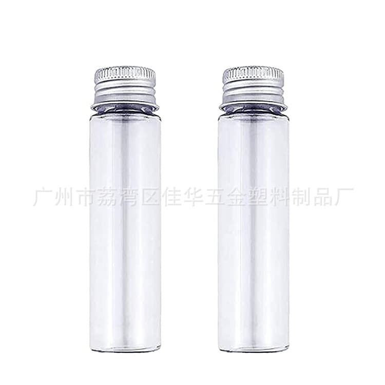 Factory wholesale of standard PET flat-bottomed test tubes, made of food-grade material, suitable for candy, bath salts, shower gel, and other daily necessities.