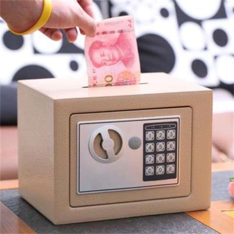 All-Steel Home Anti-Theft Safe Deposit Box, Wall-Mountable Large Capacity Password Lockbox, Children's Savings Gift, Mixed Stock Wholesale