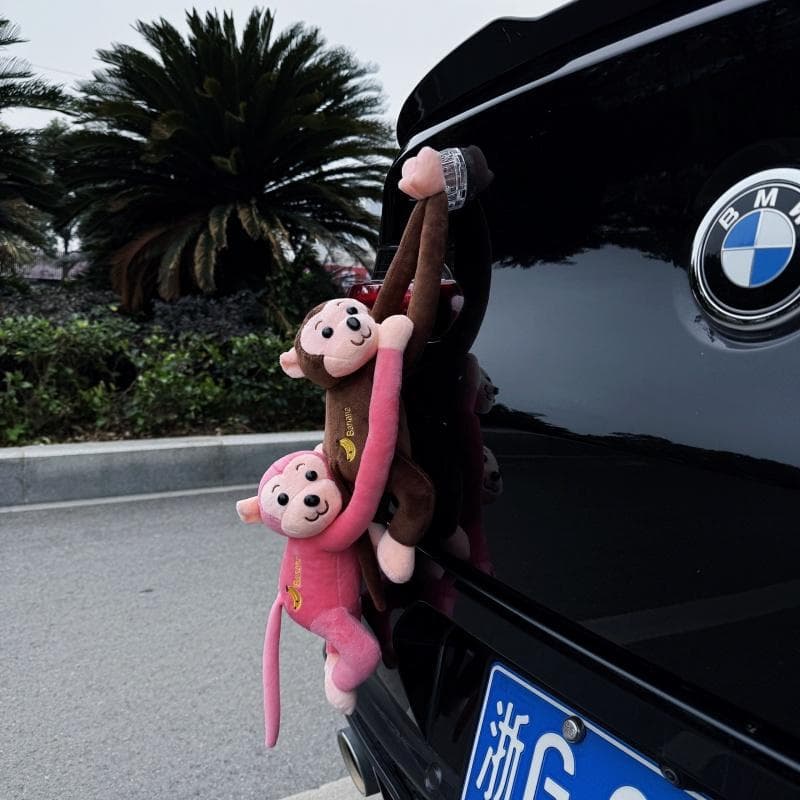 Creative Car Hanging Long Arm Monkey Plush Ornament, Rear Trunk Decoration Doll