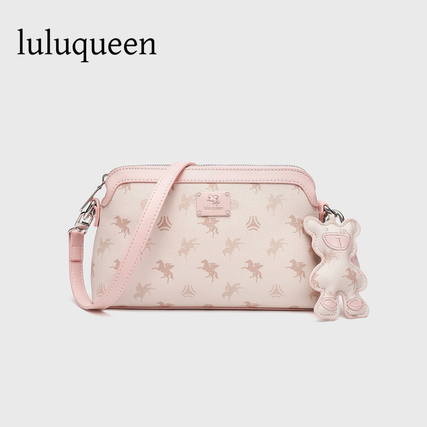 luluqueen Pegasus printed women's bag small bag new small square bag single shoulder crossbody bag clutch bag lightweight