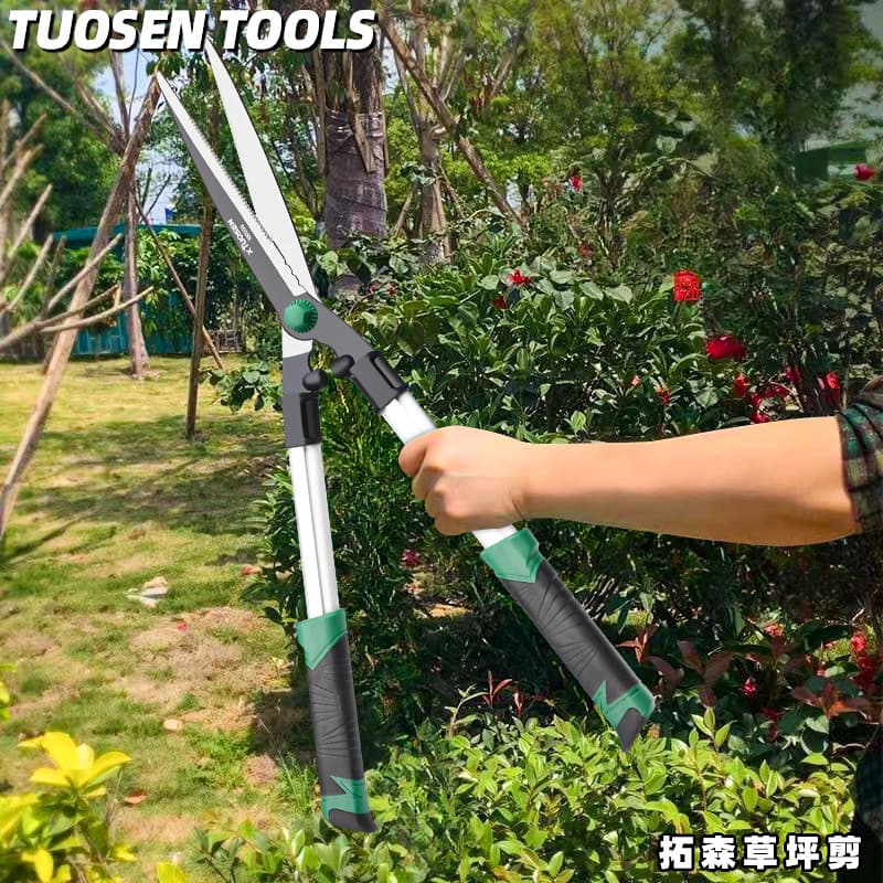 Tuosen Gardening Large Scissors Lawn Hedge Garden Greening Shears Seedling High Branch Pruning Special Scissors for Trimming Branches