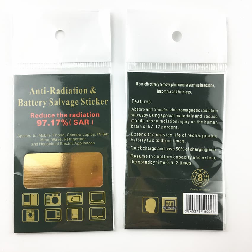 AliExpress Metal Dual-Effect Anti-Radiation Phone Sticker Negative Ion Square Energy Sticker Anti-Electromagnetic Wave Phone Sticker
