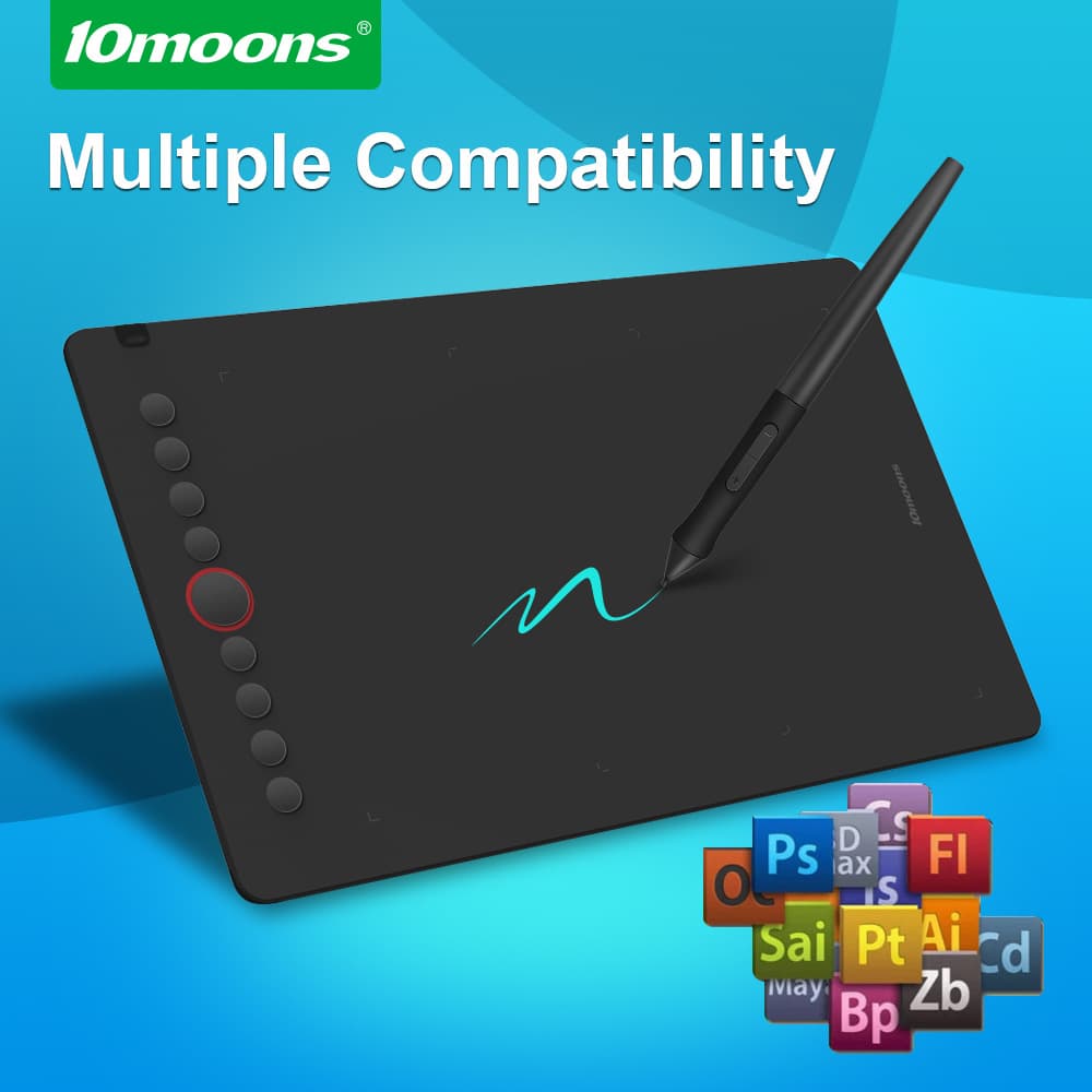 10MOONS Factory Wholesale I6 Drawing Tablet For Android Phone