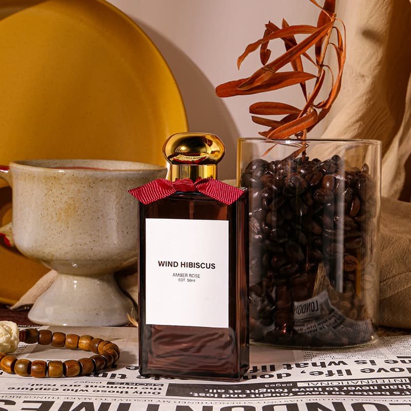 Fengmu Hibiscus Niche Original Amber Rose Perfume for Women, Long-Lasting Light Fragrance, Fresh Christmas Gift Perfume Wholesale