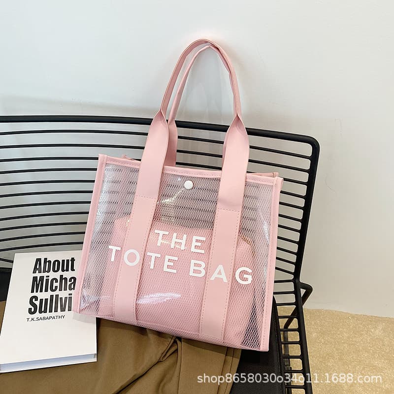 Fashionable Mother-Daughter Tote Bag 2023 Urban Minimalist Style Single Shoulder Slant Cross Women's Bag PVC Material Large Size