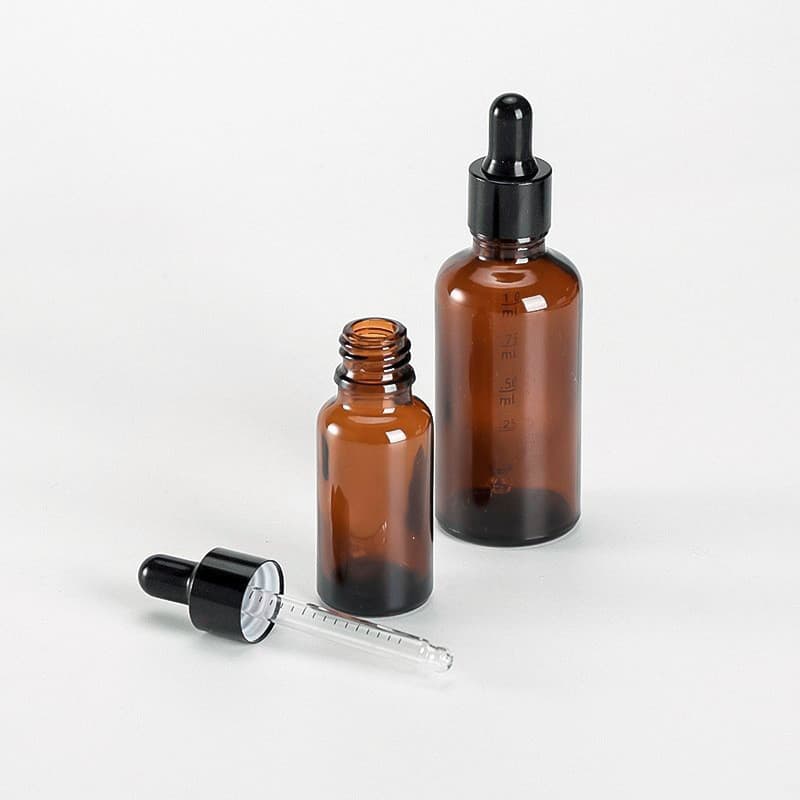 Wholesale Dropper Bottles for Essential Oils, Serum Bottles, Light-Proof Glass Dropper Bottles, Sample Empty Bottles with Scale
