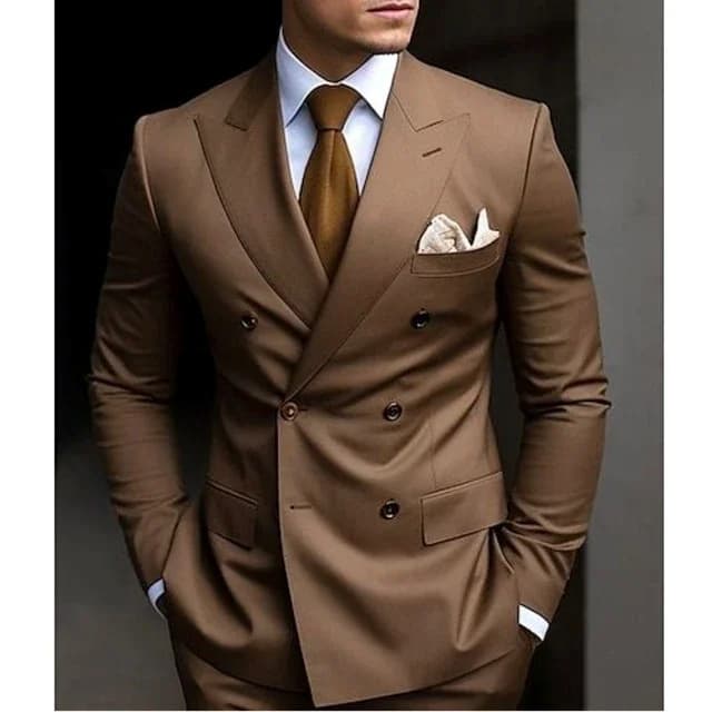 European and American Business Casual Suit Set for Men, African Cross-border Groom and Best Man Two-Piece Suit