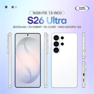 Cross-Border Hot Selling S26 Ultra Android Large Screen Smartphone Original Factory Direct Sales TK/Temu Drop Shipping Available
