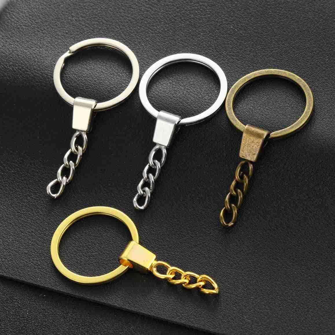 Keychain Alloy Key Ring Key Holder Lock Key Chain Nail Zinc Alloy Car Key Portable Keychain (Rope)