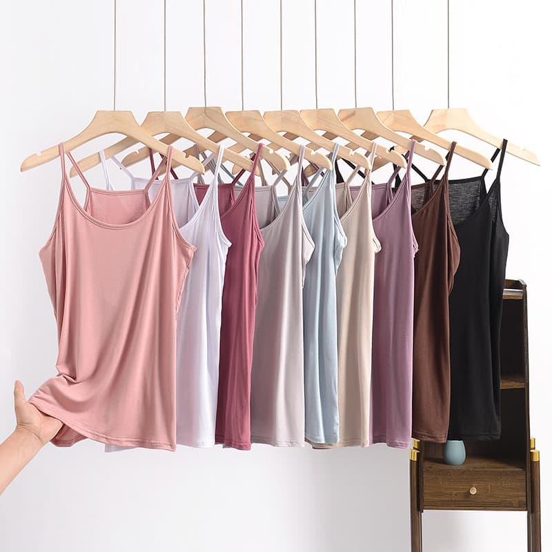 Modal Cotton Camisole for Women, Summer Thin Mother Vest, Inner Layer Top, Plus Size, Curvy MM Top Underwear